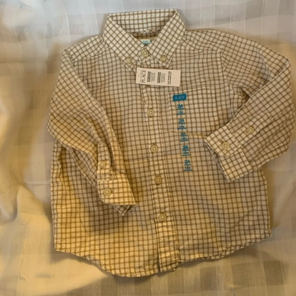 New The Children‎ Place Long Sleeve Shirt Sz 24 M